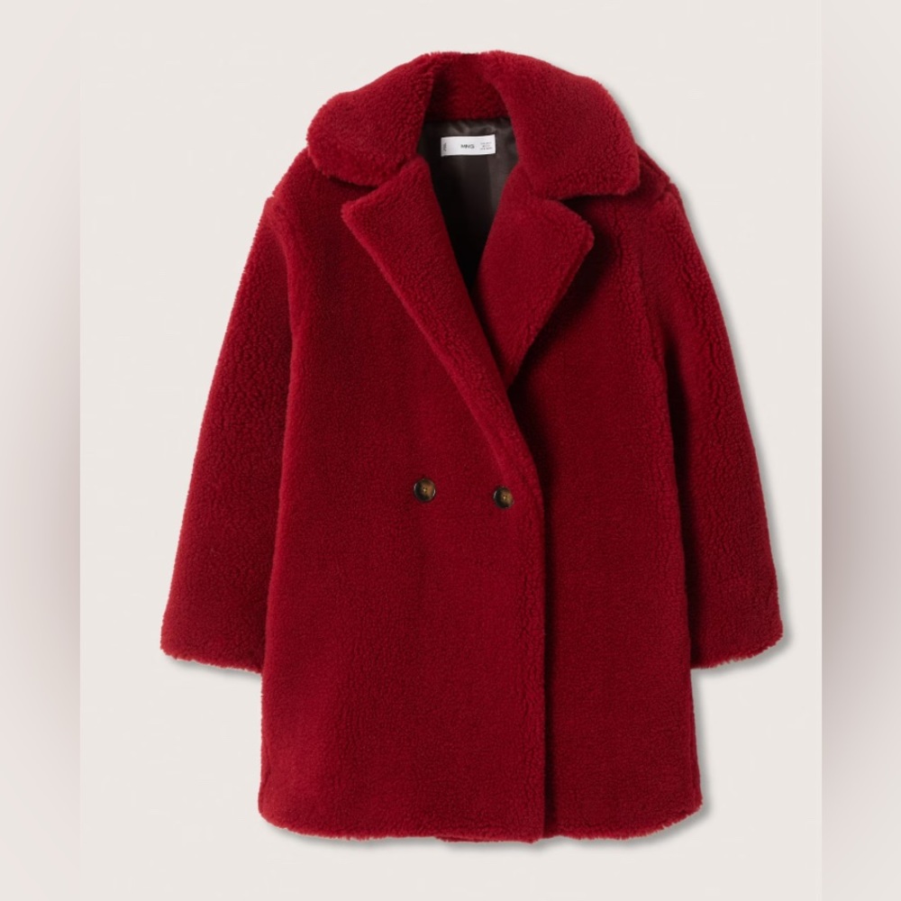 Faux Shearling Oversized Coat